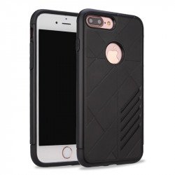 iPhone 7 Plus Dual Layer Armor Hybrid Case (Black)